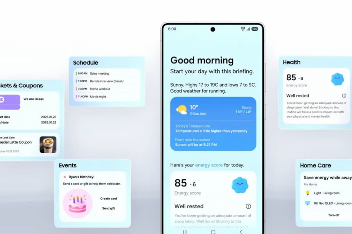 El resumen del día generado por IA de los Galaxy S25