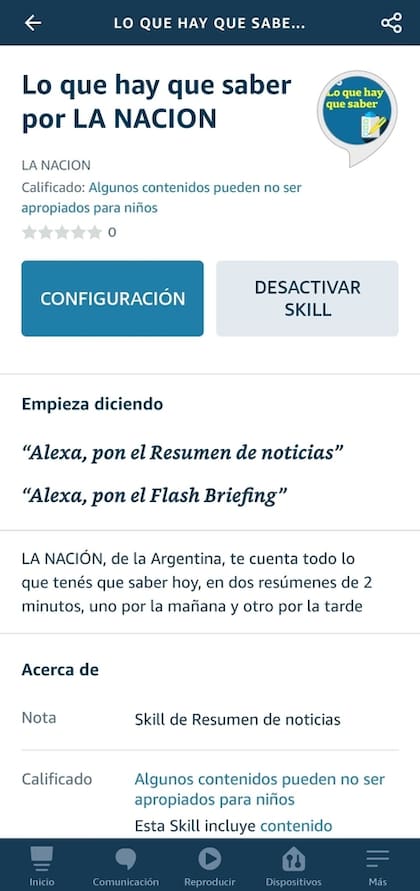 El resumen diario de noticias de LA NACION ya está disponible para Alexa y los parlantes Echo de Amazon
