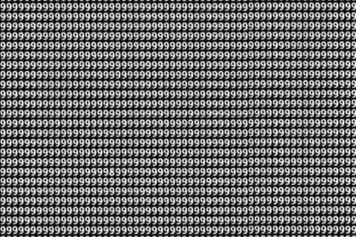 El reto viral que propone encontrar el número distinto al nueve