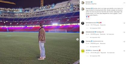 El retorno de Messi al Camp Nou también generó mucha emoción entre sus fans