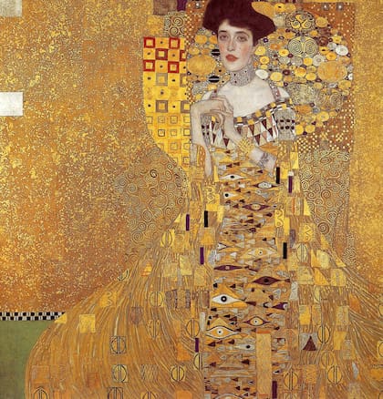 El retrato de Adele Bloch-Bauer pintado en 1914 por Gustav Klimt, en Neue Galerie.