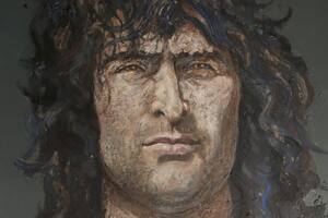 El artista que pintó con barro vívidos retratos de Maradona y Messi saldó su deuda con otra gloria del fútbol mundial