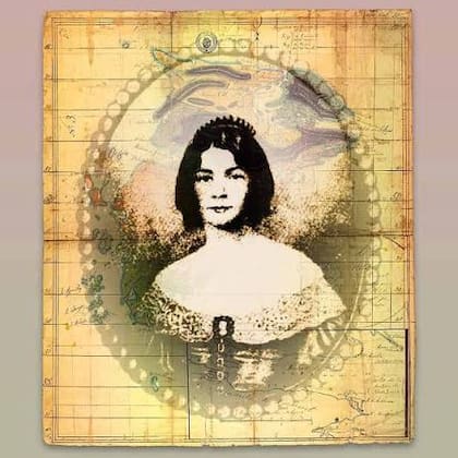 El retrato más conocido de María Sáez de Vernet, autora de Diario de Malvinas en 1829