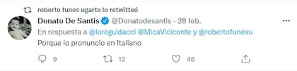 El retuit de Roberto Funes Ugarte (Twitter)