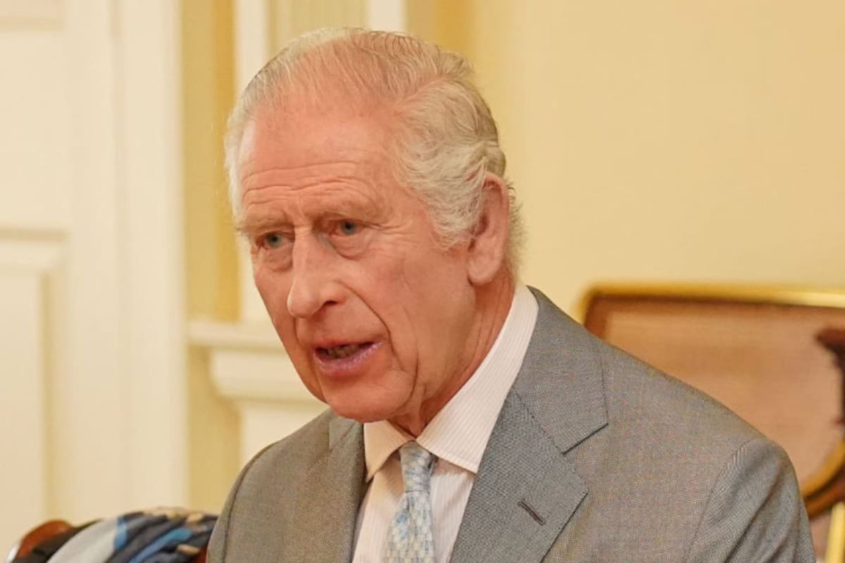 El Rey Carlos, en un evento el 26 de marzo de 2024