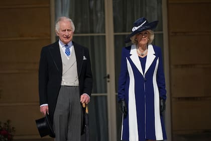 El Rey Carlos III y Camilla, la reina consorte, serán coronados este sábado 6 de mayo en la Abadía de Westminster, Londres (Yui Mok/Pool via AP)