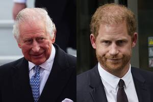 El rey Carlos III y el príncipe Harry