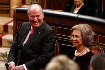 El rey emérito Juan Carlos y la ex reina Sofía