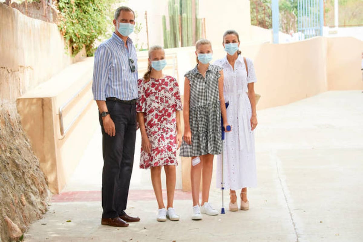 El rey Felipe, la pricesa Leonor, la infanta Sofía y la reina Letzia