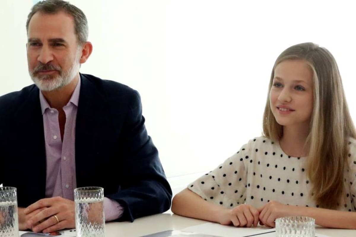 El rey Felipe y la princesa Leonor