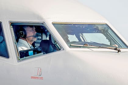 El Rey fue copiloto en el vuelo, a bordo del Boeing 737 de la Corona
