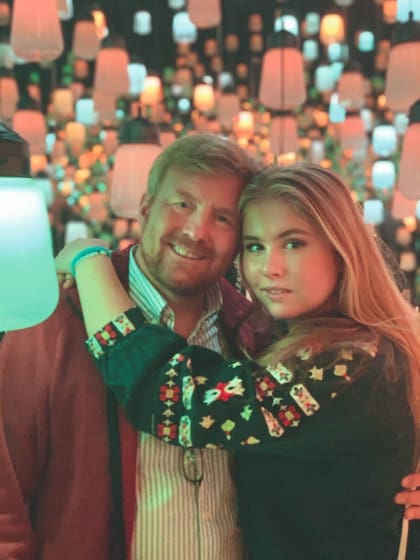 El rey Guillermo Alejandro y su princesa heredera, Amalia