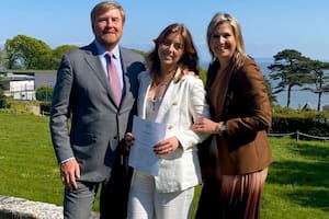 El rey Guillermo de Orange junto a Máxima Zorreguieta y la princesa Alexia