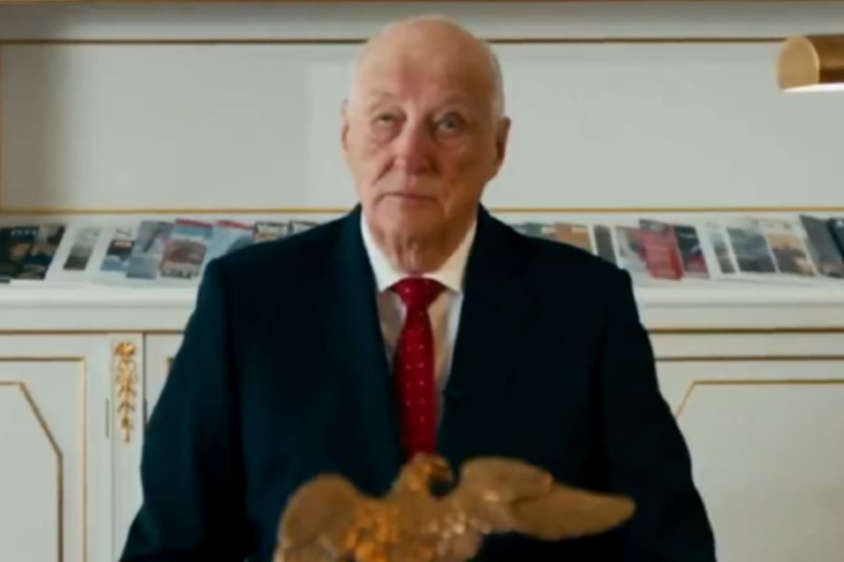 Rei Harald Va estrelou a apresentação da seleção norueguesa para a Copa do Mundo de 2026