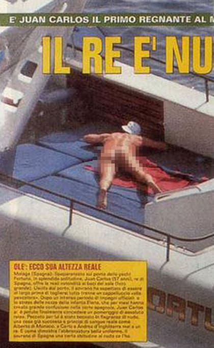 El Rey Juan Carlos en una nota de una revista