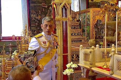 El rey Maha Vajiralongkorn de Tailandia durante su coronación en mayo de 2019