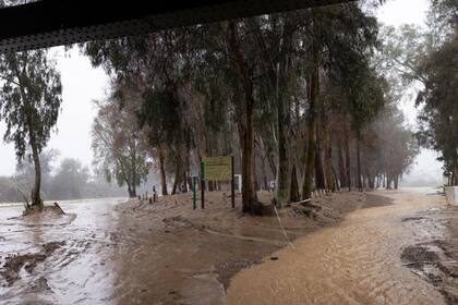El río Guadalhorce comenzaba a sufrir desbordamientos