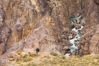 El río Oro formó un angosto y profundo cañón de piedra de extraordinaria belleza