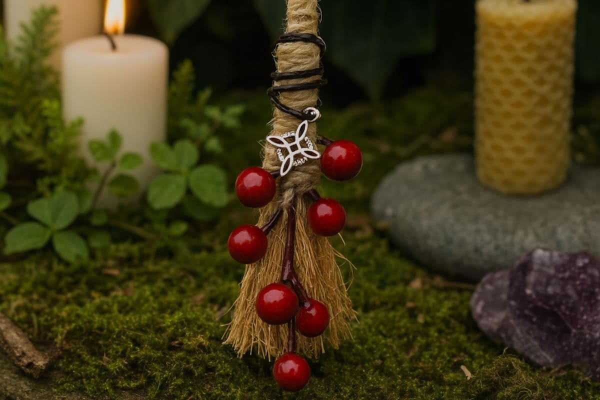 El ritual de la escoba de Yule tiene orígenes paganos y diferentes significados espirituales (Pinterest)