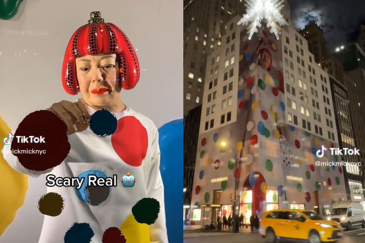 El robot de Louis Vuitton, inspirado en la artista Yayoi Kusama