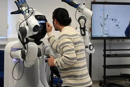 El robot "Garmi" en el laboratorio de investigación de la Universidad de Múnich, en Garmisch-Partenkirchen, en el sur de Alemania