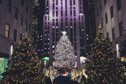 El Rockefeller Center es uno de los lugares más visitados en Nueva York, durante la Navidad.