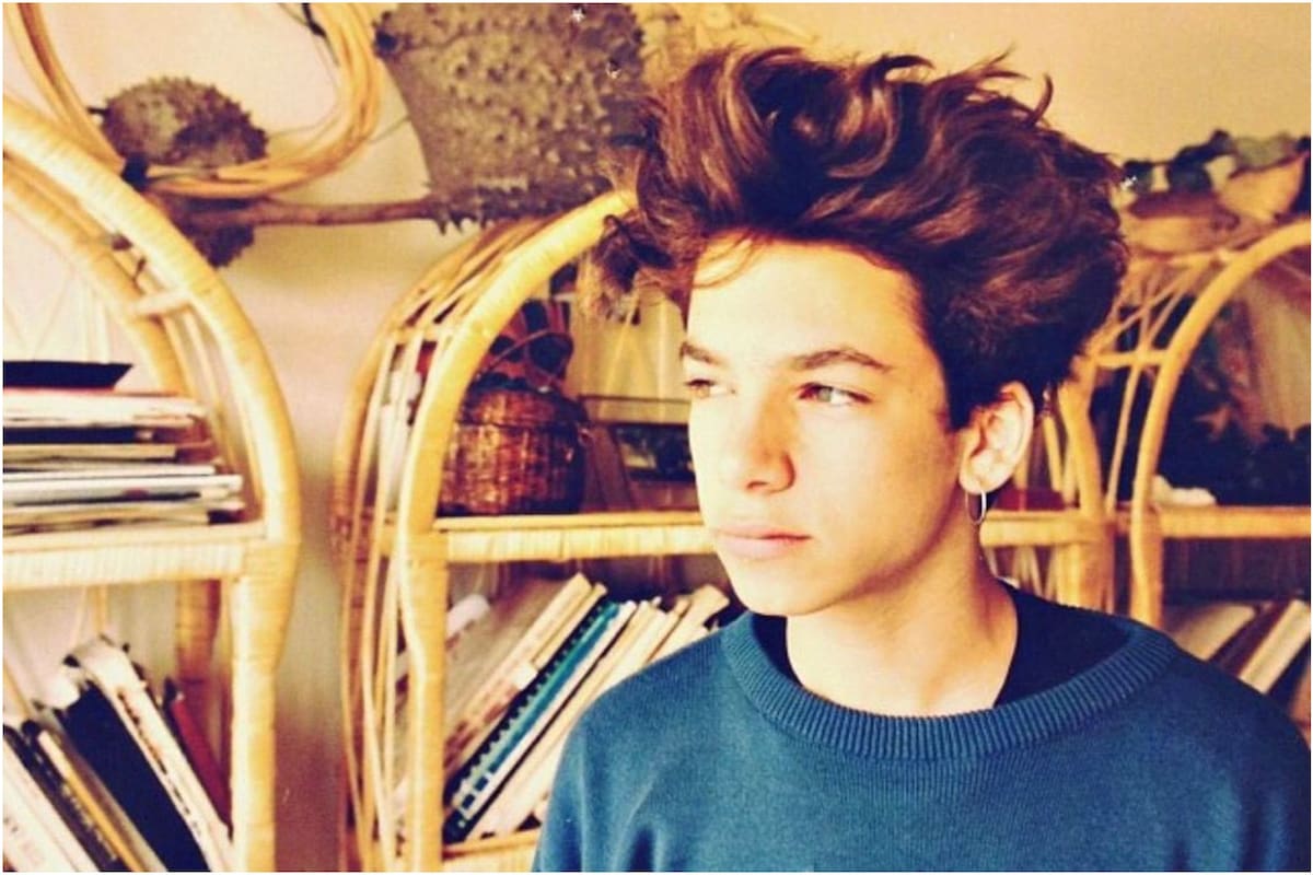 El rockero sorprendió con una foto vintage