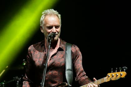 El rockero Sting en concierto en Ciudad de Panamá el 19 de octubre del 2018. (Foto AP /Arnulfo Franco)