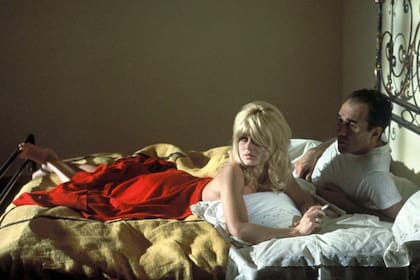 El rodaje de El desprecio, de Jean-Luc Godard.