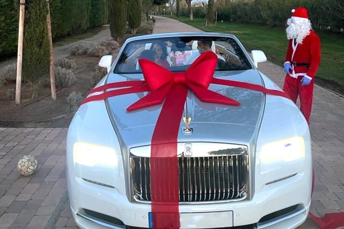 El Rolls-Royce que recibió Cristiano Ronaldo de regalo de Navidad