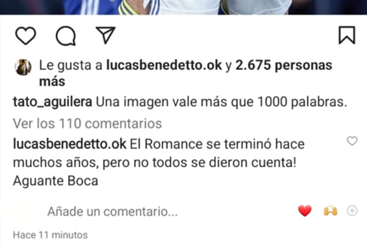 "El Romance se terminó hace muchos años", disparó Lucas Benedetto, hermano del Pipa