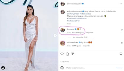 El romántico comentario de Messi en una publicación de Anto Roccuzzo