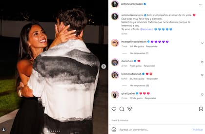El romántico mensaje de cumpleaños de Anto Roccuzzo para Lionel Messi (Foto: Instagram @antonelaroccuzzo)