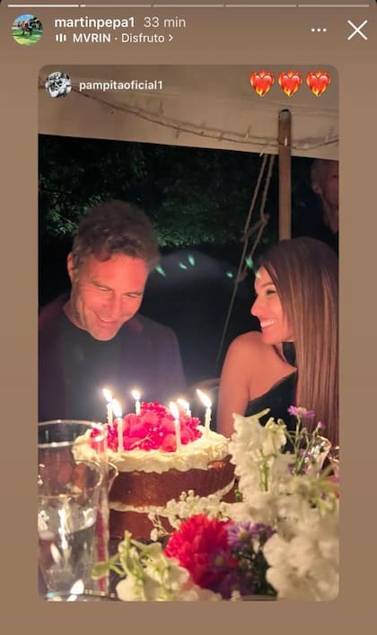 El romántico posteo de Pampita dedicado a Martín (Foto: Instagram @martinpepa1)