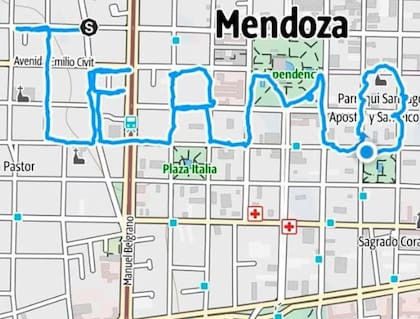 El romántico recorrido que organizó un joven para su pareja