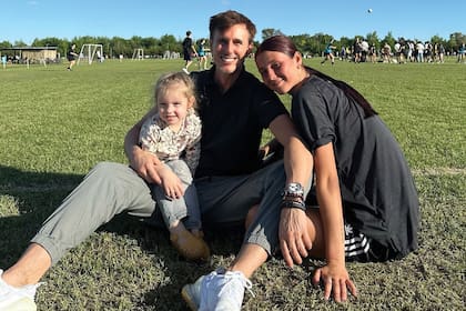 El sábado 26 de octubre compartió una jornada de fútbol con dos de sus herederas, Anita y Delfina.