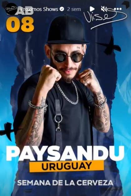 El sábado 8 de abril, Ulises Bueno tocaba en Paysandú, Uruguay, por la fiesta de la cerveza, pero su participación se suspendió por su estado de salud