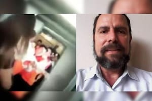 El sacerdote católico Carlos Silva Canessa fue detenido en el lugar (Captura video)