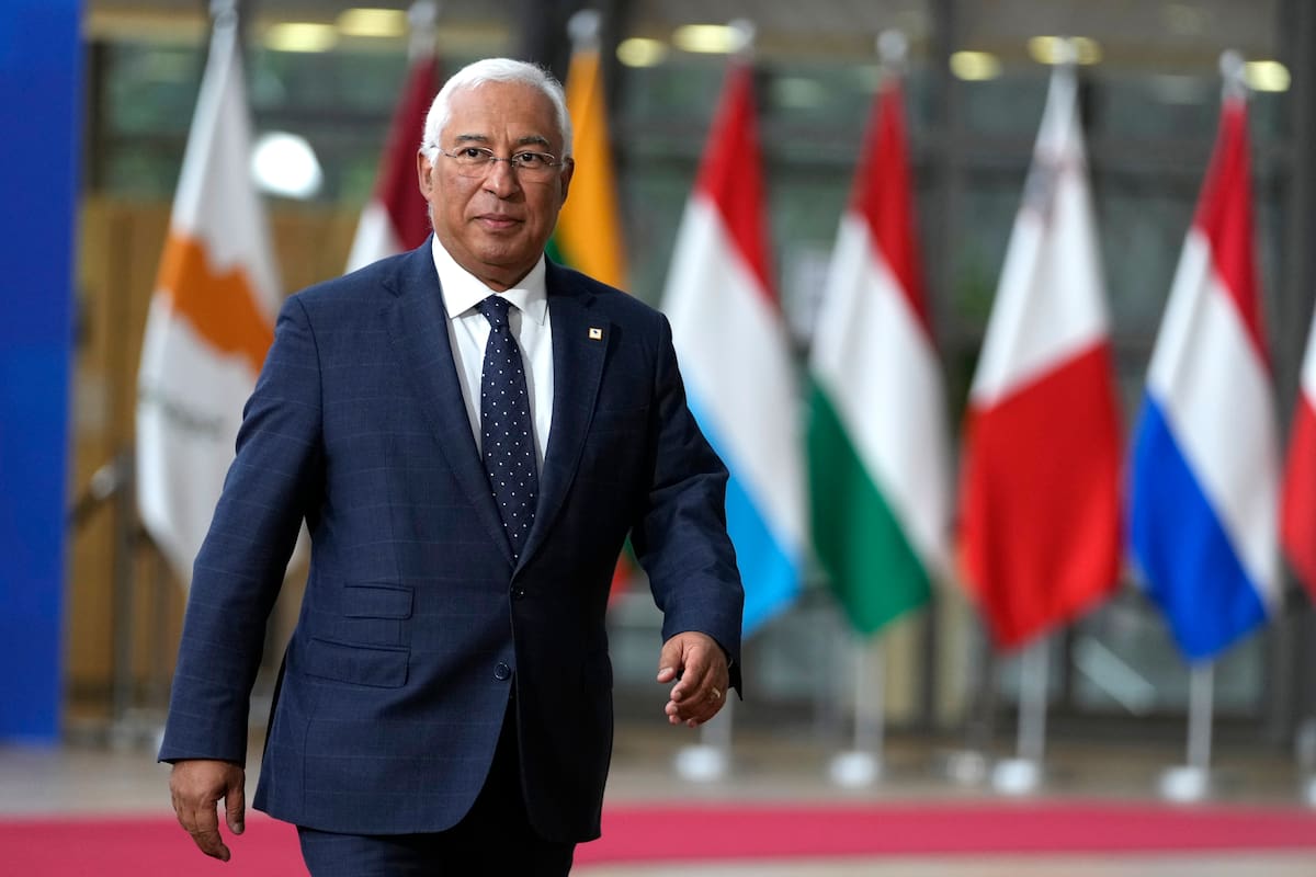 El saliente primer ministro de Portugal Antonio Costa (Foto AP /Virginia Mayo)
