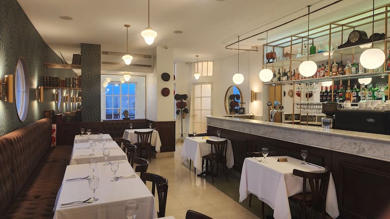 El Salón 1923 tiene una decoración de estilo Art Deco de los años 20