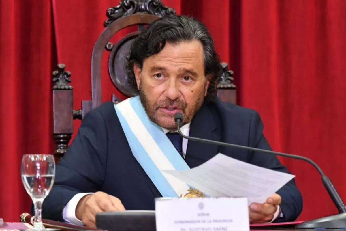 El salteño Gustavo Sáenz en la apertura de sesiones este domingo