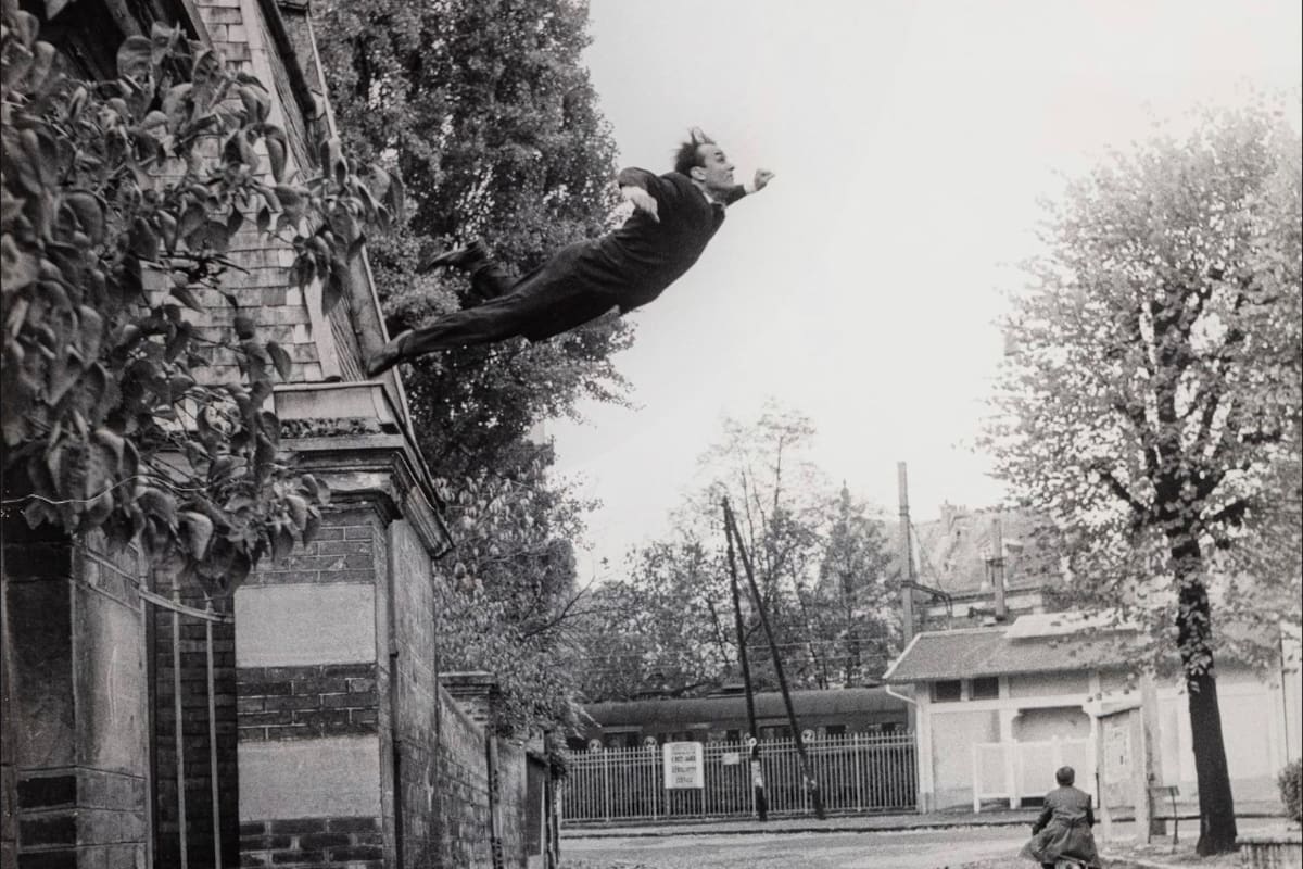 El "salto al vacío" de Yves Kein, fotomontaje de 1960