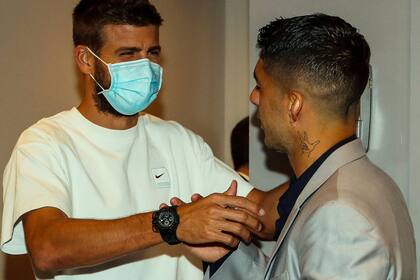 El saludo a otro referente blaugrana: Gerard Piqué