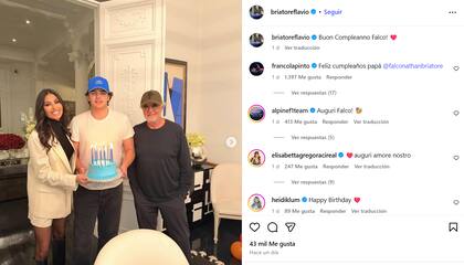 El saludo con humor de Colapinto para el hijo de Briatore