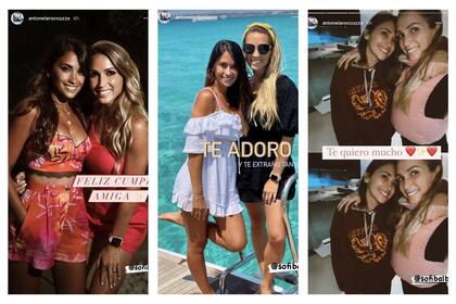 El saludo de cumpleaños de Anto Roccuzzo a Sofi Balbi