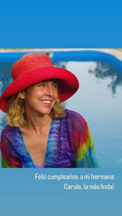 El saludo de cumpleaños de Benjamín Vicuña a su hermana Carolina