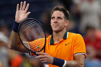 El saludo de Del Potro tras la victoria ante Young y la dedicatoria para Manu Ginóbili, uno de los más grandes del deporte argentino