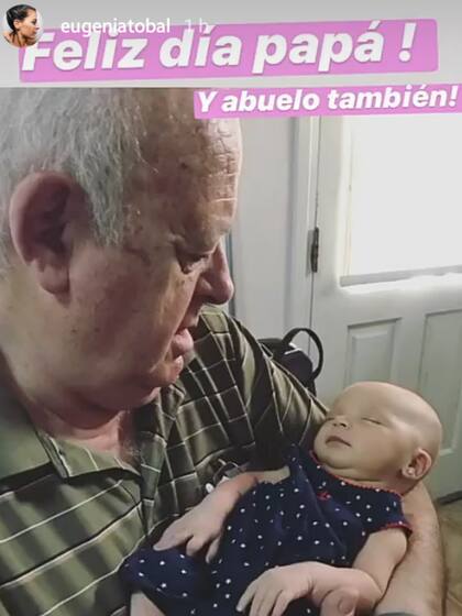 El saludo de Eugenia Tobal a su papá