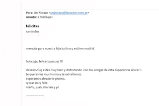 "Extrañamos los encuentros del domingo"