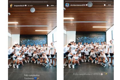El saludo de los jugadores para su capitán
